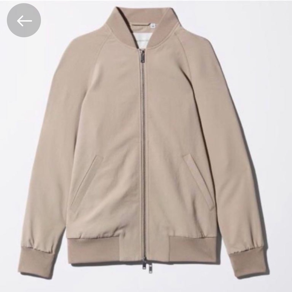 NWOT Aritzia The Group Liebling Bomber Jacket in Modern Taupe - Picture 4 of 4